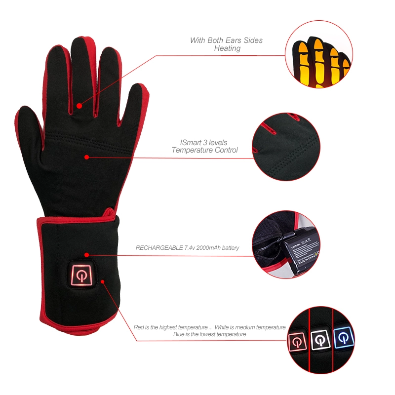 Dr. Warm Brand touch heated motorcycle gloves skiing supplier 3