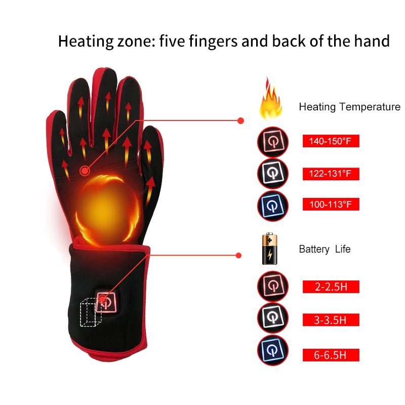 Dr. Warm Brand touch heated motorcycle gloves skiing supplier 5