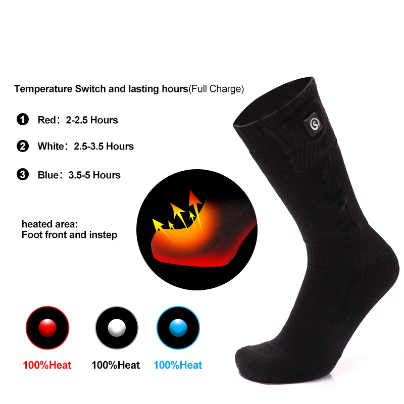 best heated socks for skiing warm outdoor soft heated socks manufacture 5