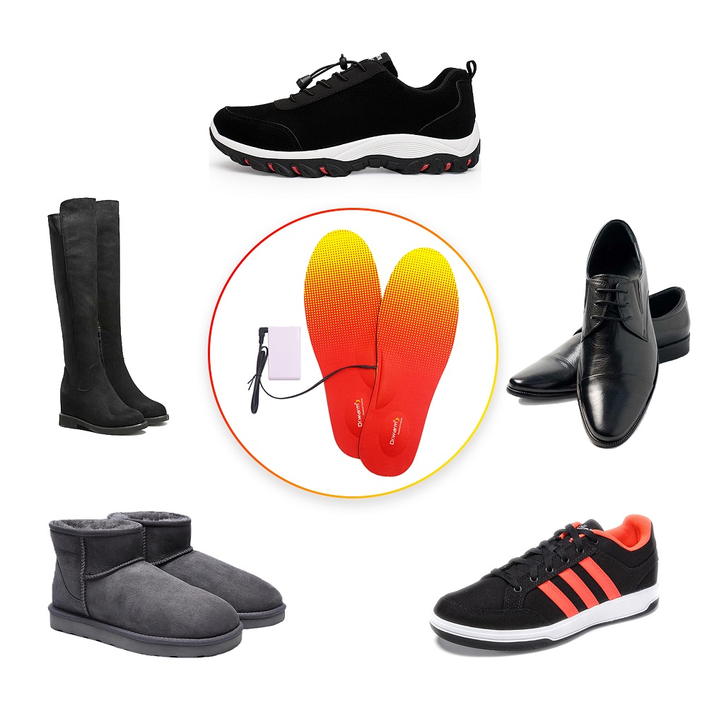 Dr. Warm rechargeable electric insoles fit to most shoes for home 7