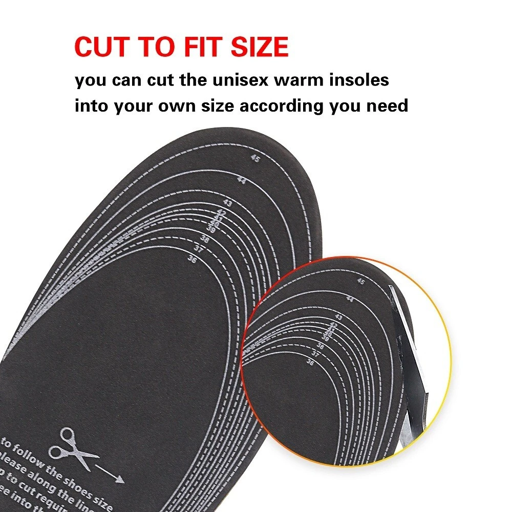 Dr. Warm wire heated insoles for work boots suit your foot shape for ice house 6