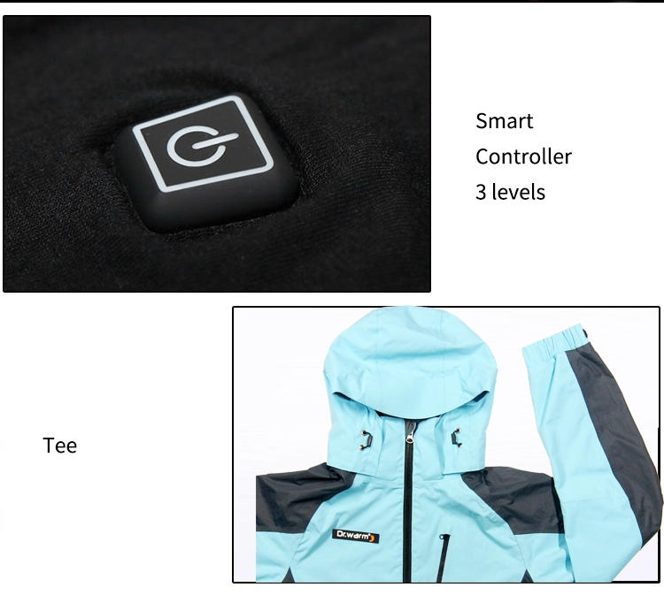 Dr. Warm universal heated waterproof jacket with shock absorption for winter 4