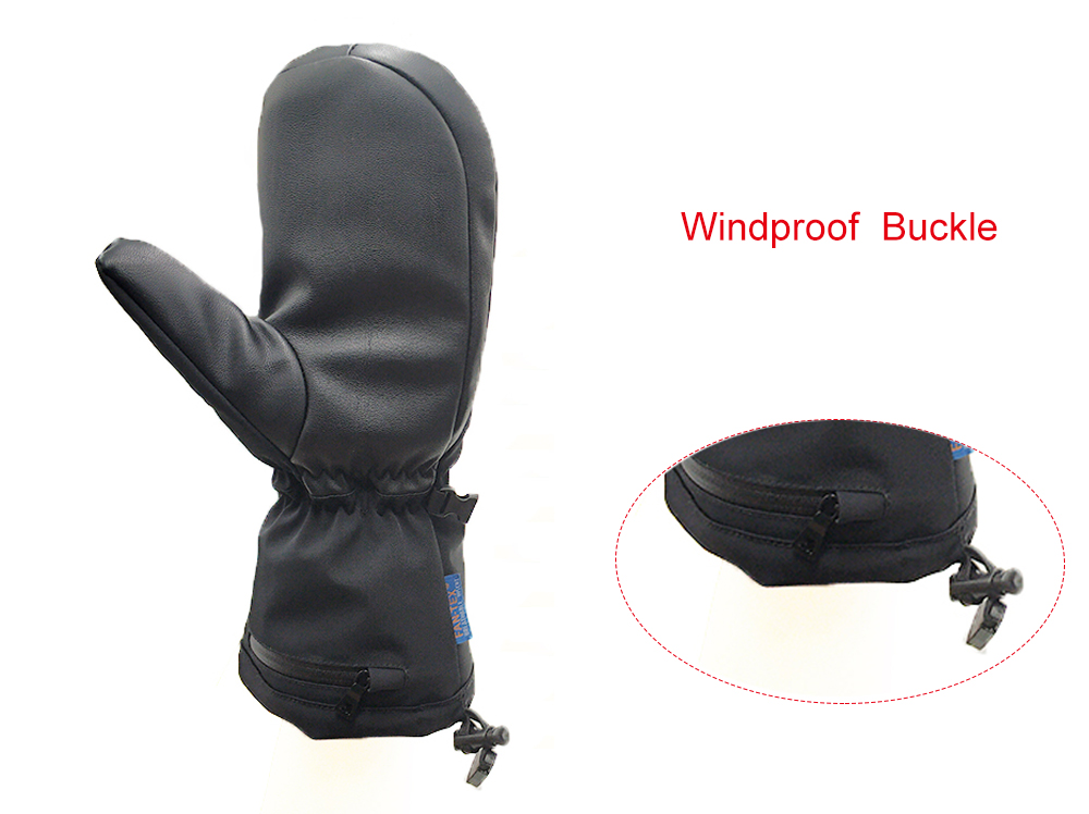 Fingerless heating gloves outdoor sports riding skiing warmer, Mitt shell pattern 4