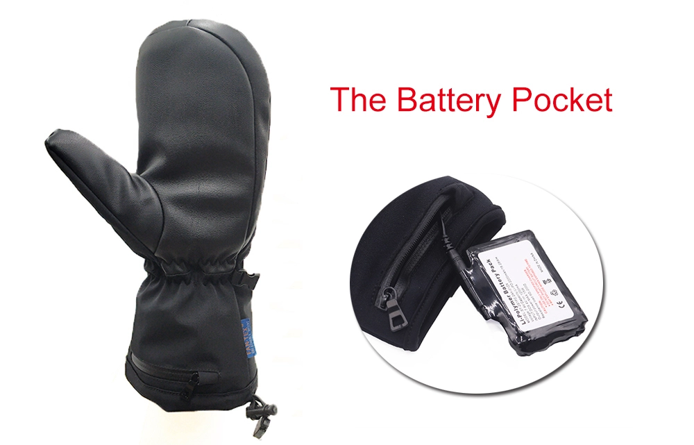 Dr. Warm sensitive rechargeable battery heated gloves for ice house 5