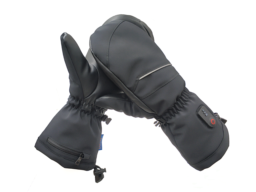 Fingerless heating gloves outdoor sports riding skiing warmer, Mitt shell pattern 2