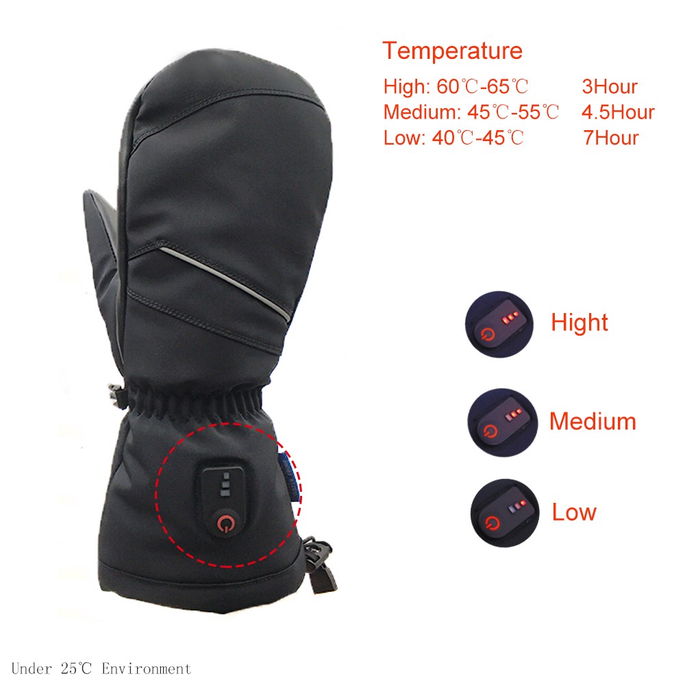 Fingerless heating gloves outdoor sports riding skiing warmer, Mitt shell pattern 3