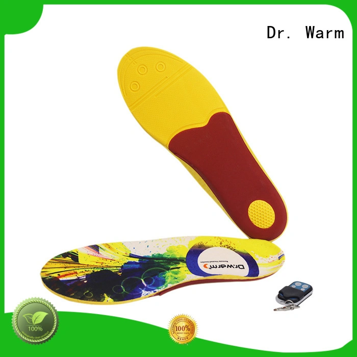 Dr. Warm fishing rechargeable heated insoles with cotton for ice house 1