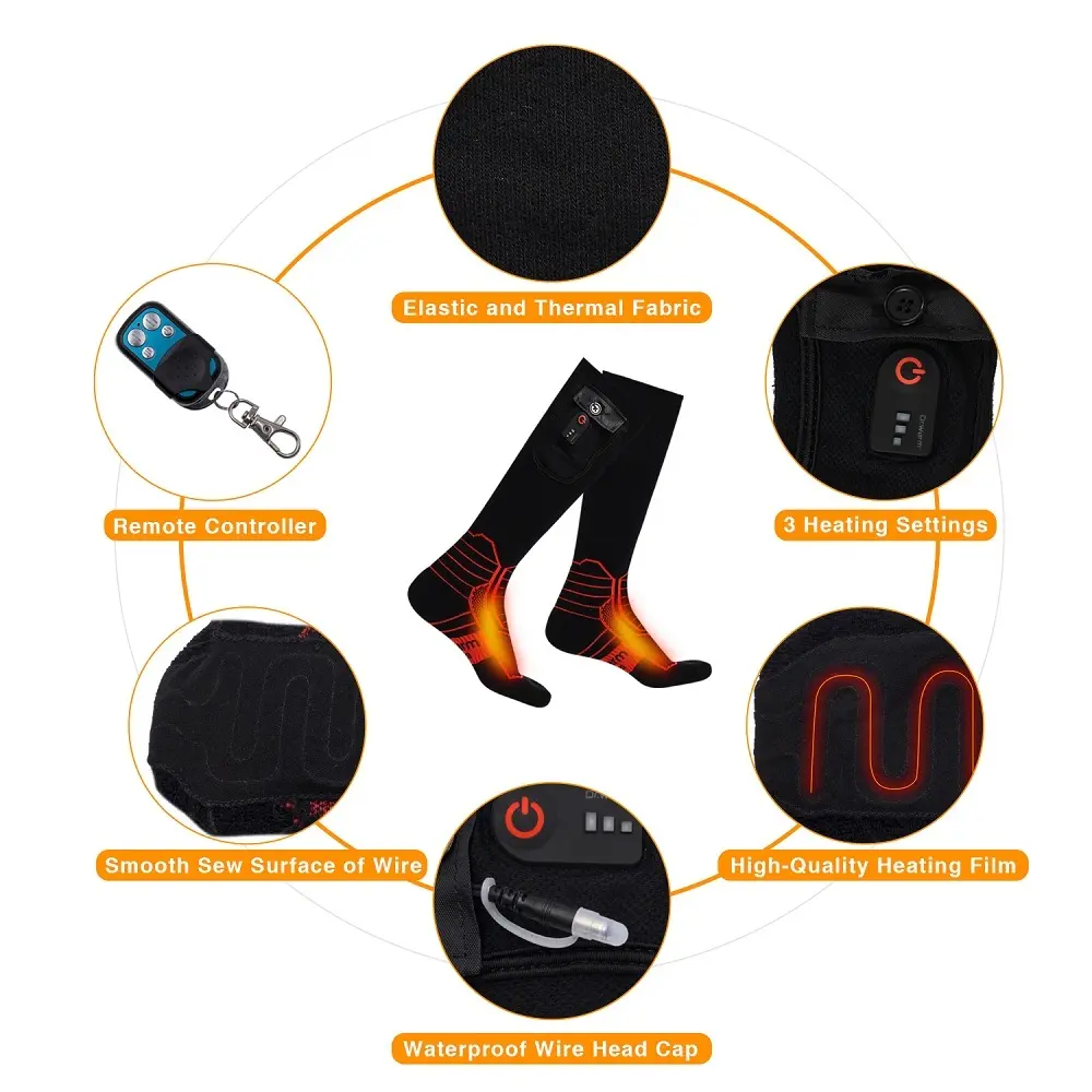 Dr. Warm washable battery heated thermal underwear improves blood circulation for outdoor18 2