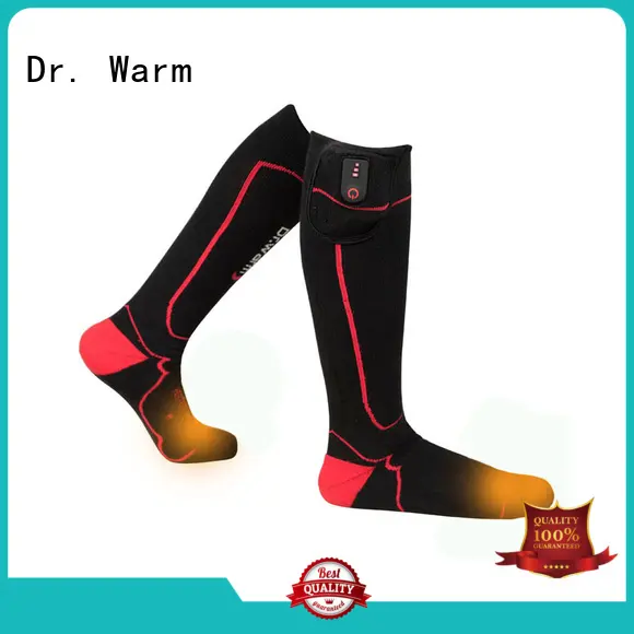 Dr. Warm soft electric warming socks with prined pattern for winter 1