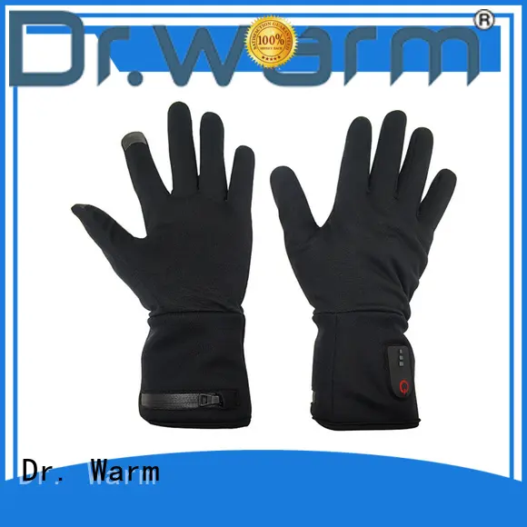 suitable battery heated gloves winter with prined pattern for ice house 1