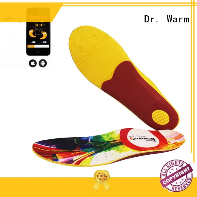 Dr. Warm skiing heated bluetooth insoles lasts for 3-7hours for ice house 1