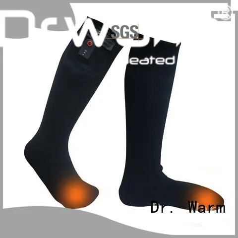Dr. Warm outdoor best battery heated socks with prined pattern for winter 1
