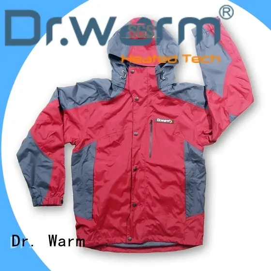 Dr. Warm grid battery jacket with heel cushion design for ice house 1