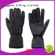 Dr. Warm screen rechargeable battery heated gloves with prined pattern for ice house 1