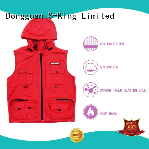 Dr. Warm battery vest warm with prined pattern for indoor use 1