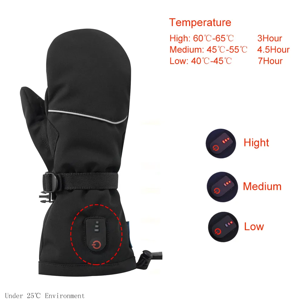 Dr. Warm suitable electrical hand gloves with prined pattern for winter 3