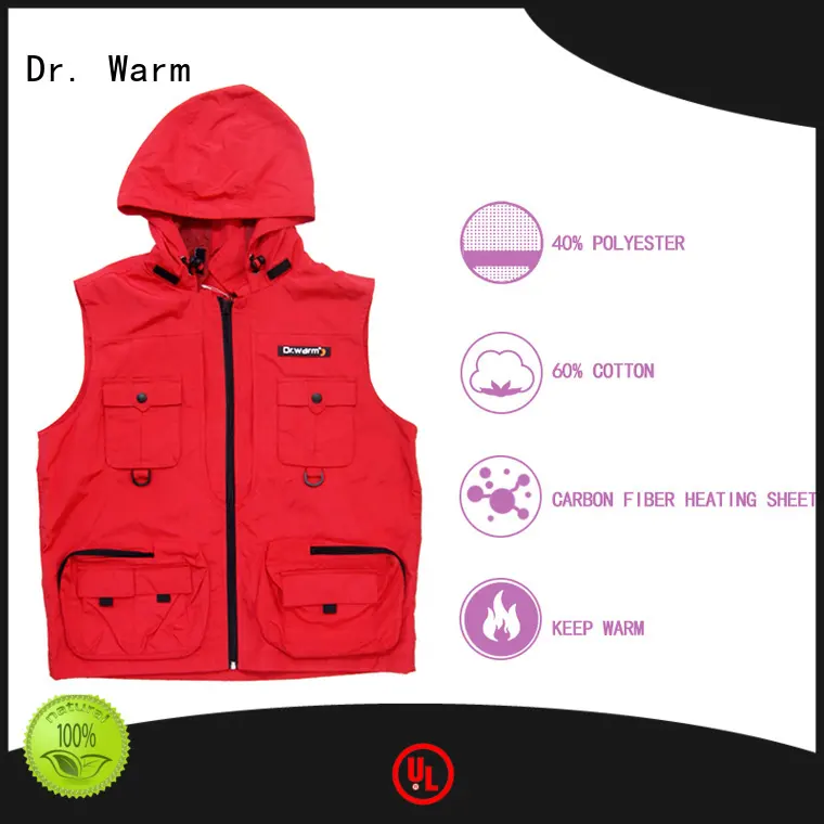 Dr. Warm vest electric heated vest with prined pattern for indoor use 1