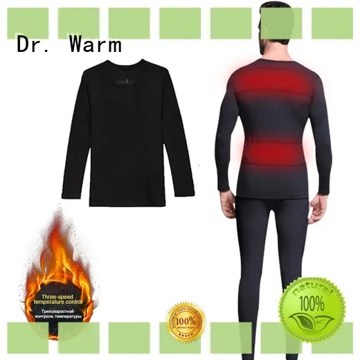 Dr. Warm comfortable battery heated thermal underwear improves blood circulation for indoor use 1