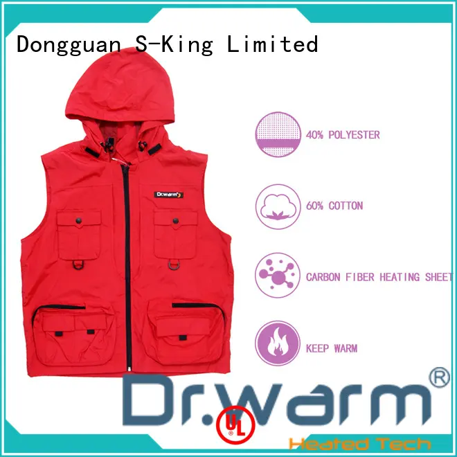 Dr. Warm female electric heated vest with prined pattern for indoor use 1