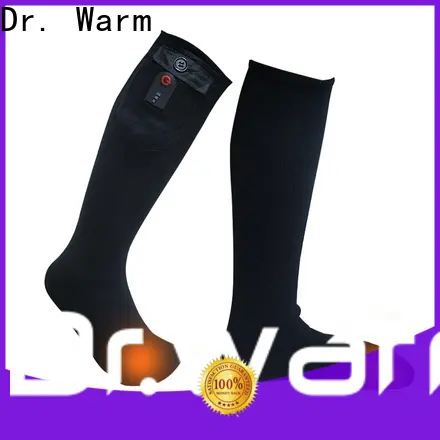 cotton battery powered heated socks cotton with prined pattern for ice house 1