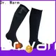 cotton battery powered heated socks cotton with prined pattern for ice house 1