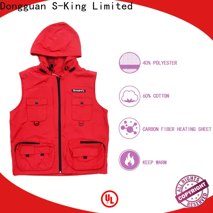 electric hunting vest control with prined pattern for ice house 1
