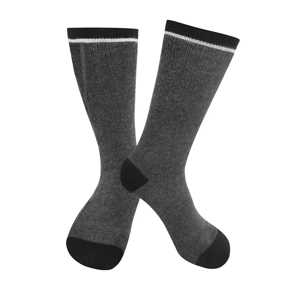 cotton best battery heated socks heating with prined pattern for indoor use 3