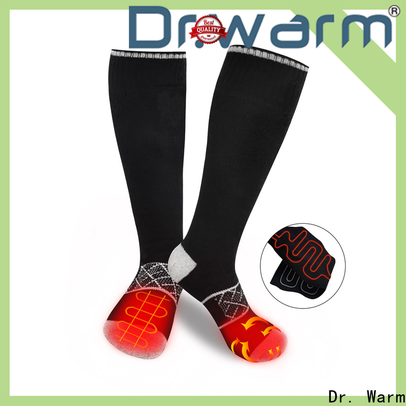 heated rechargeable heated socks soft with prined pattern for ice house 1