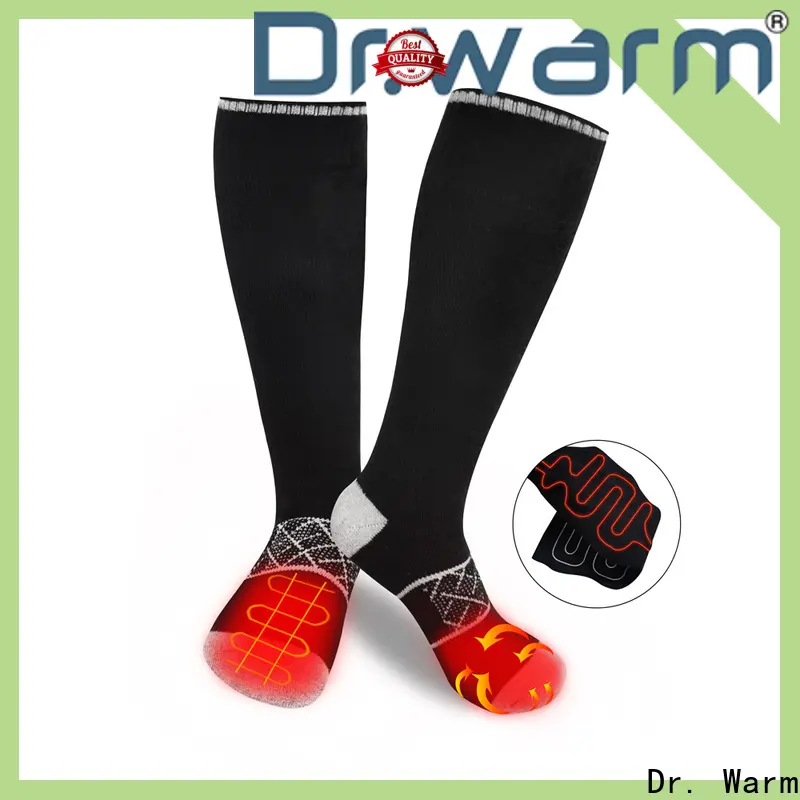 heated rechargeable heated socks soft with prined pattern for ice house 1