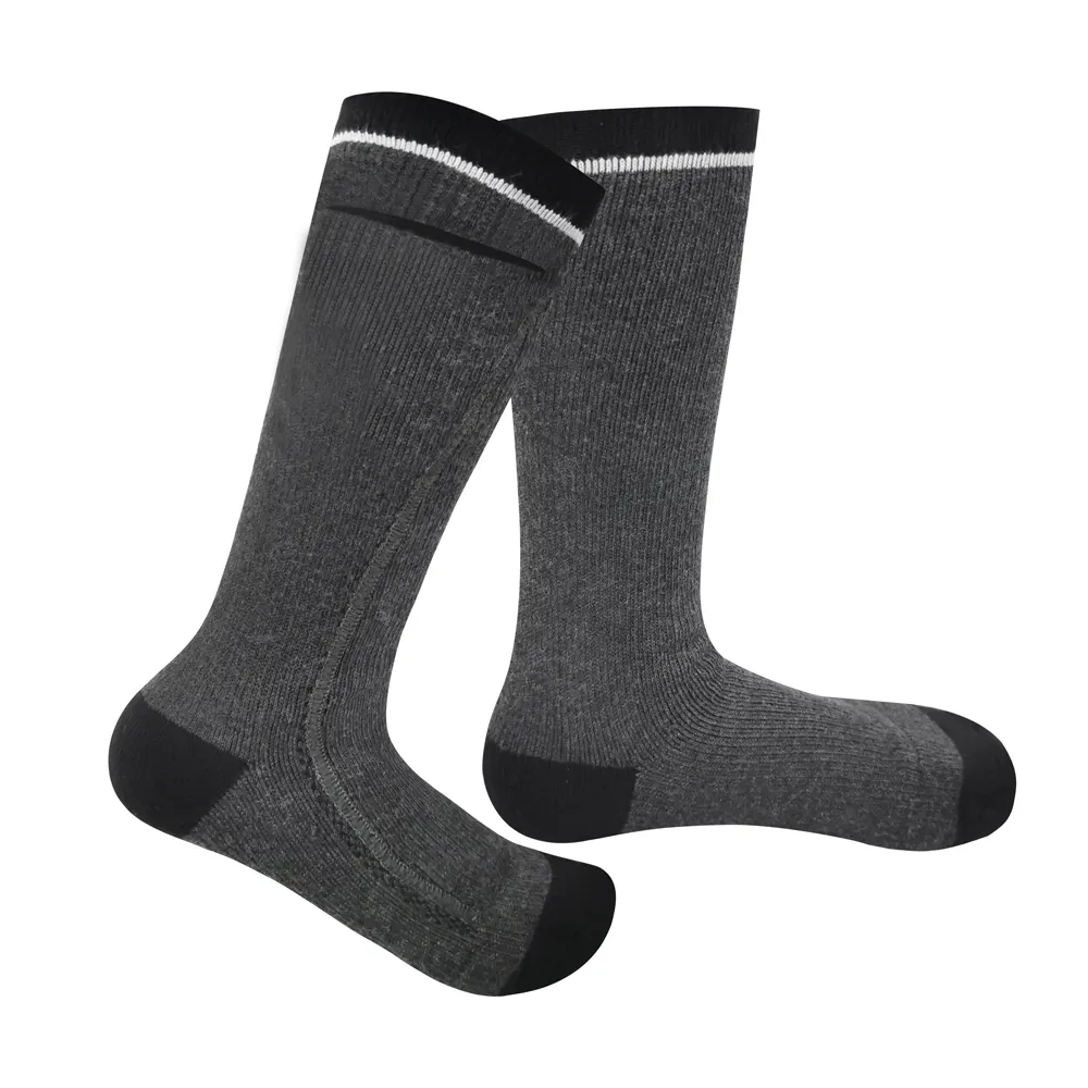 cotton best battery heated socks heating with prined pattern for indoor use 4
