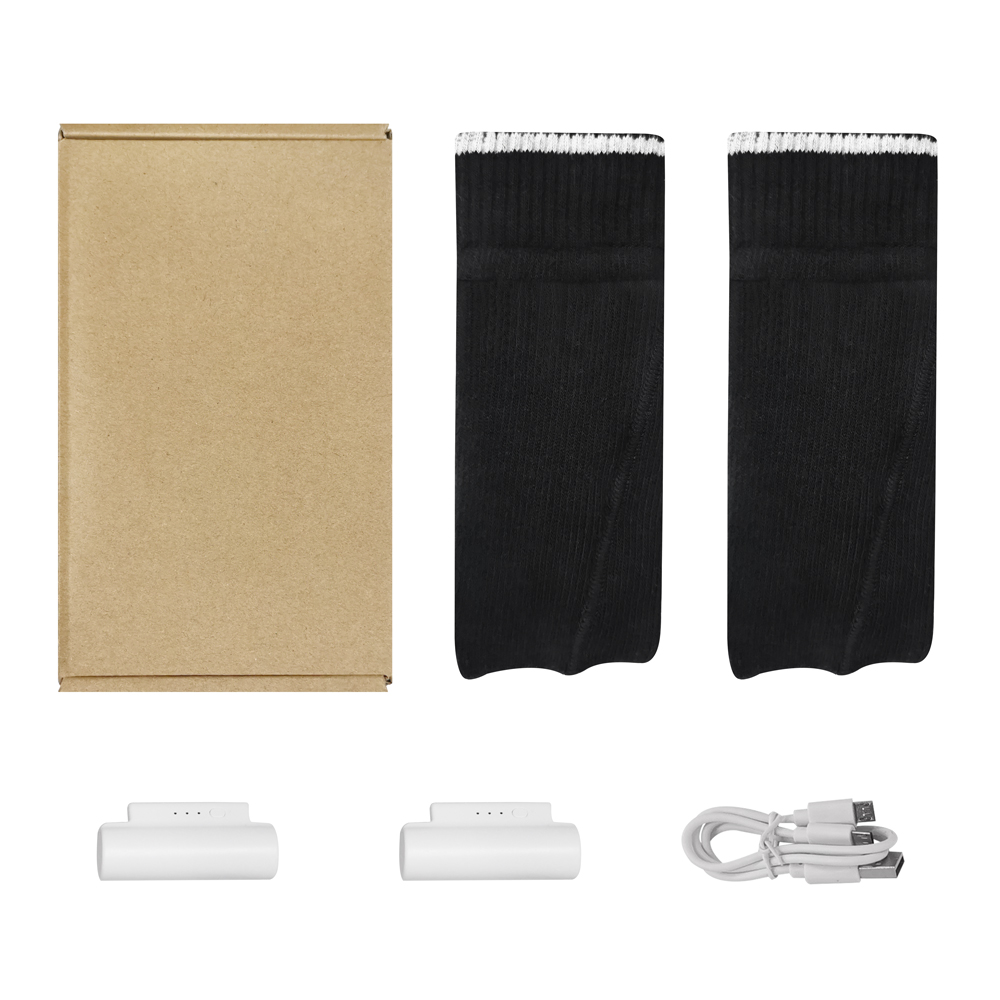heated rechargeable heated socks soft with prined pattern for ice house 7