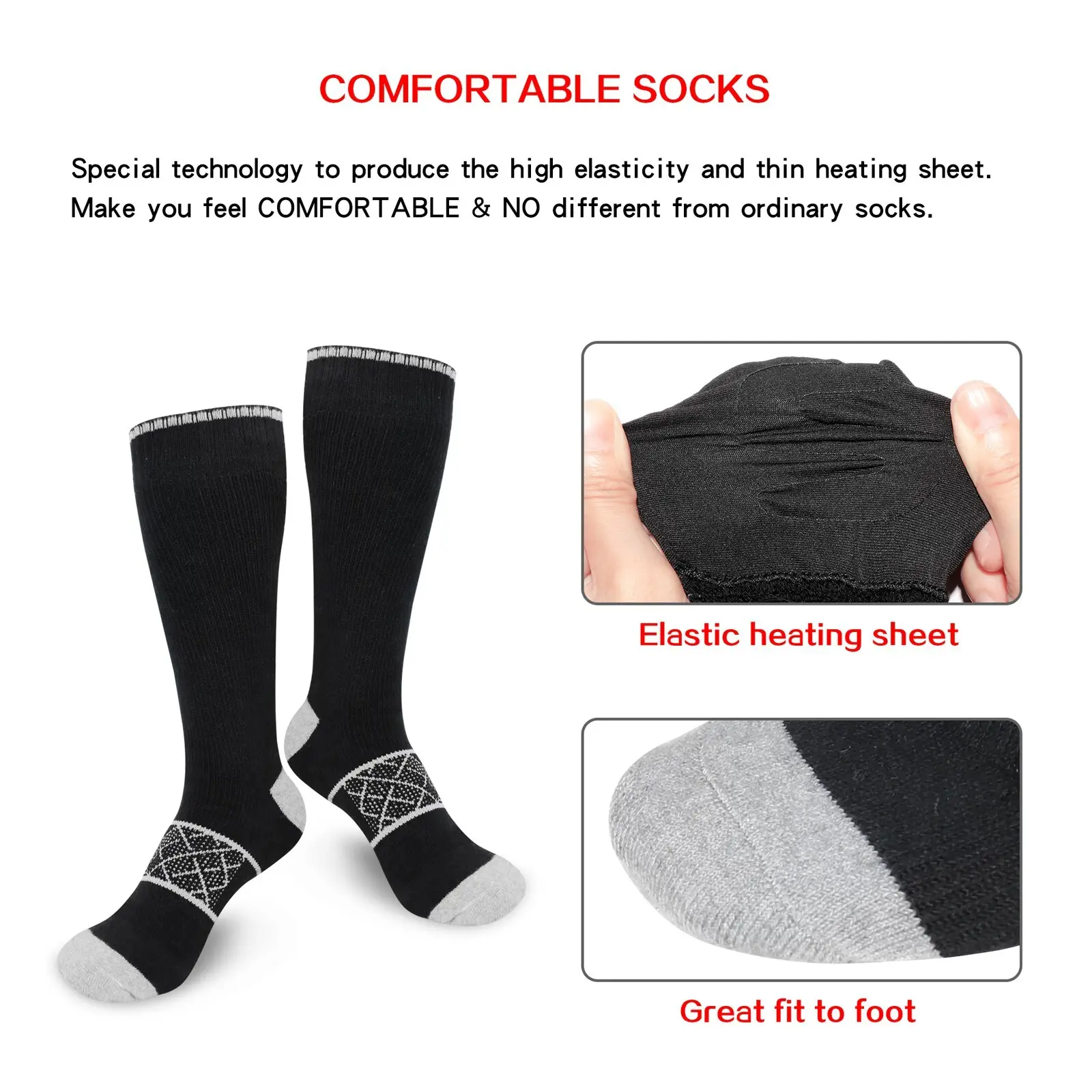 Dr. Warm cotton battery operated warming socks with smart design for home 6