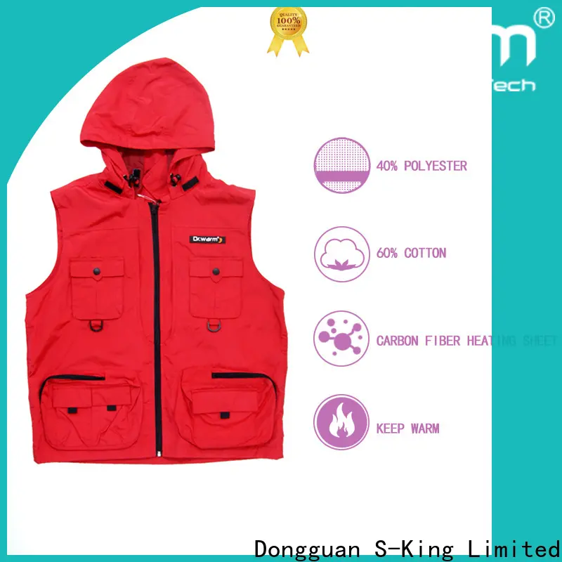 Dr. Warm health battery heated vest with prined pattern for home 1