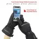 Dr. Warm screen battery operated heated gloves with prined pattern for indoor use 3