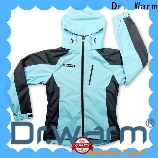 Dr. Warm grid heated hooded jacket with heel cushion design for ice house 1