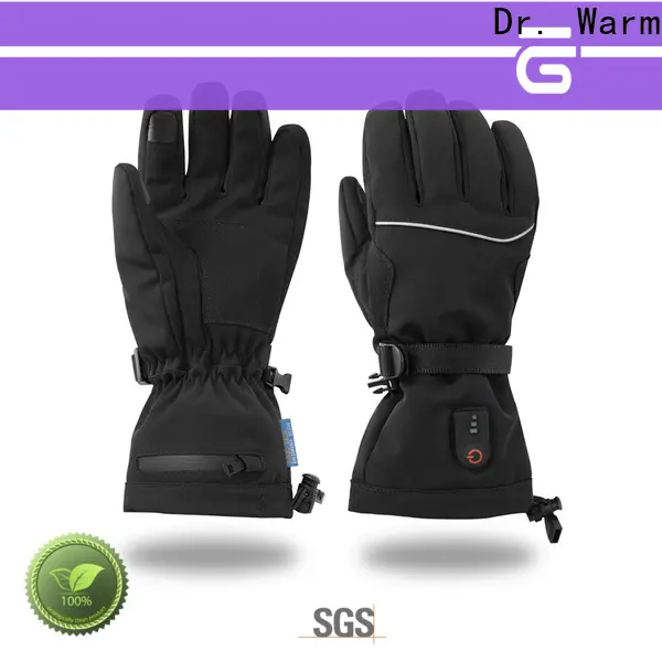 Dr. Warm screen battery operated heated gloves with prined pattern for indoor use 1