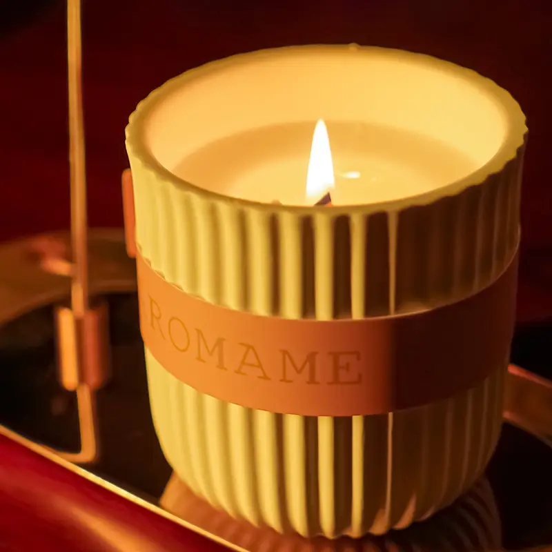 Puraeo Home Scented Candles Gypsum Natural Aromatherapy Scented Candles 1