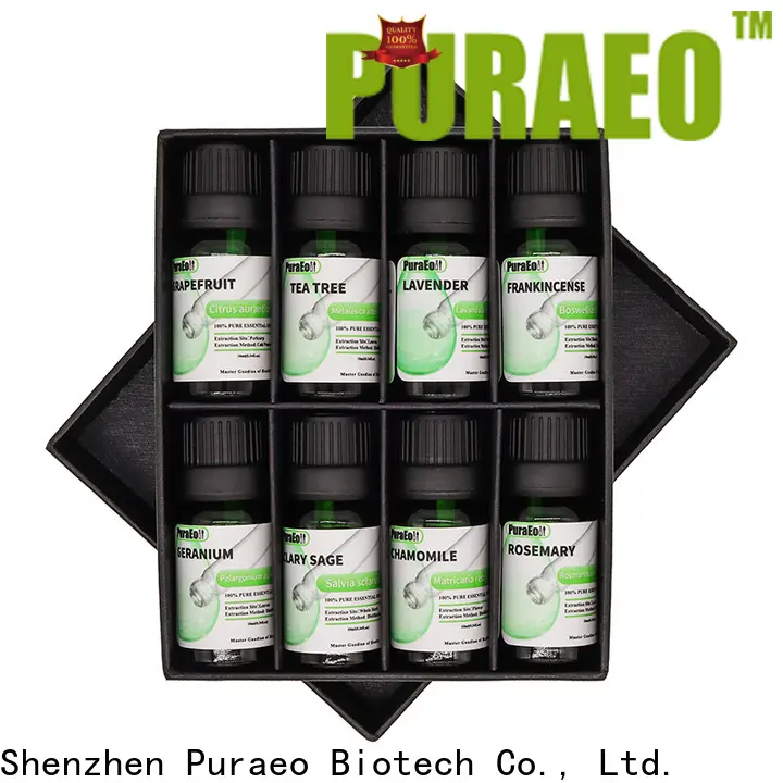 Puraeo relaxing essential oil set for business for skin 1