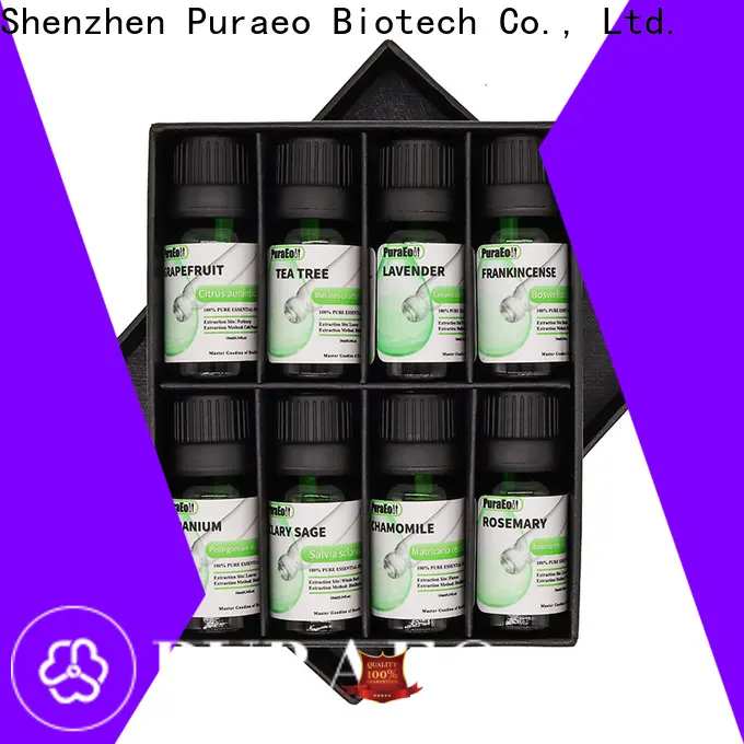 Puraeo New essential oil blend set manufacturers for massage 1