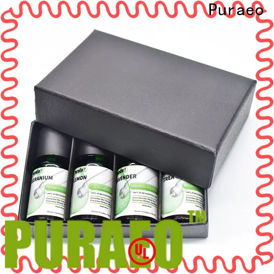 Puraeo Latest large essential oil set company for skin 1