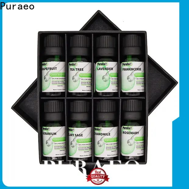 Puraeo New organic essential oils gift set company for massage 1