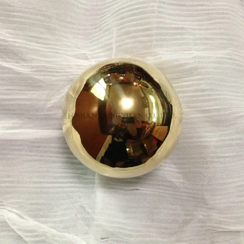 4 Inch Mirror Polished Brass Ball 2