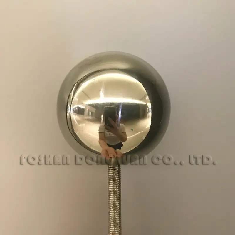 3 Inch Polished Stainless Steel Hollow Ball with M8 Threaded Rod 1