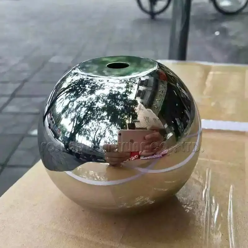38mm Polished Stainless Steel Ball with Flat Hole 1