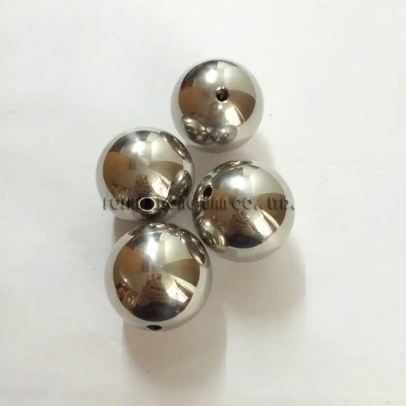 DONGYUAN 19mm Polished Stainless Steel Hollow Ball with Female Thread Stainless Steel Decoration Ball image5