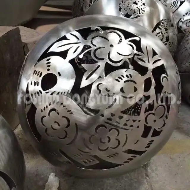 DONGYUAN 1000mm Laser Cut Modern Steel Flower Sculpture Metal Sculpture (of Stainless Steel/Iron/Metal Alloy) image11