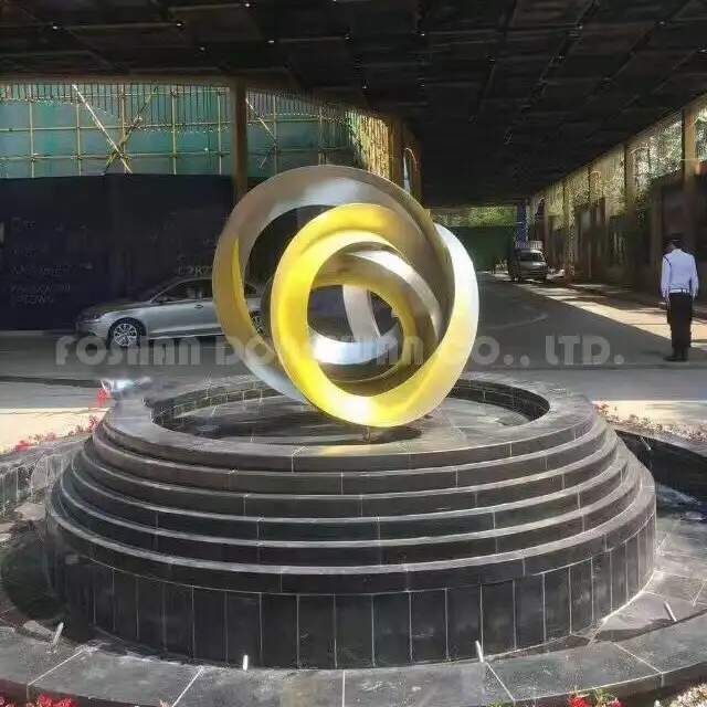 Abstract Outdoor Stainless Steel Sculpture 1