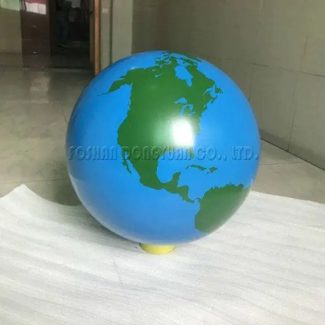 Metal Painted World Map Garden Sphere 1