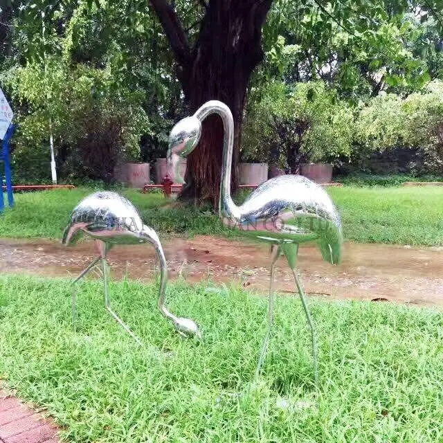 DONGYUAN Polished Stainless Steel Crane Sculpture Metal Sculpture (of Stainless Steel/Iron/Metal Alloy) image26