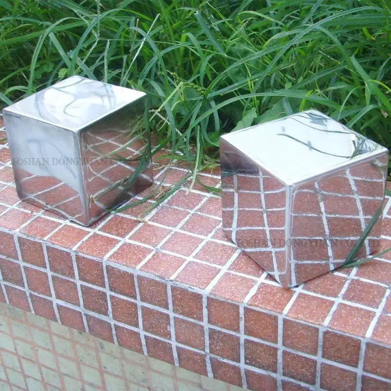 Polished Stainless Steel Cubes 1